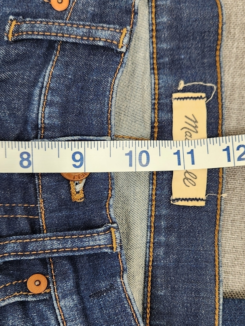 Madewell Skinny Skinny Medium Wash Fade Stretch Denim Jeans. 27 - Picture 11 of 11